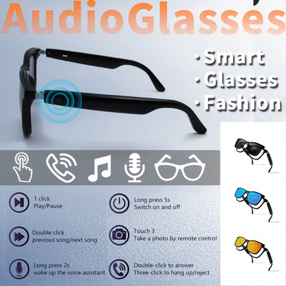 Smart Glasses with Magnetic Frame 3 Lens Colors Builtin Microphone HD Calling HiFi Music Touchpad Control TWS Technology Compatible with iPhoneAndroid AI Voice Assistant USB Charging NonWaterproof Ideal for Outdoor  Daily Use Design Perfe