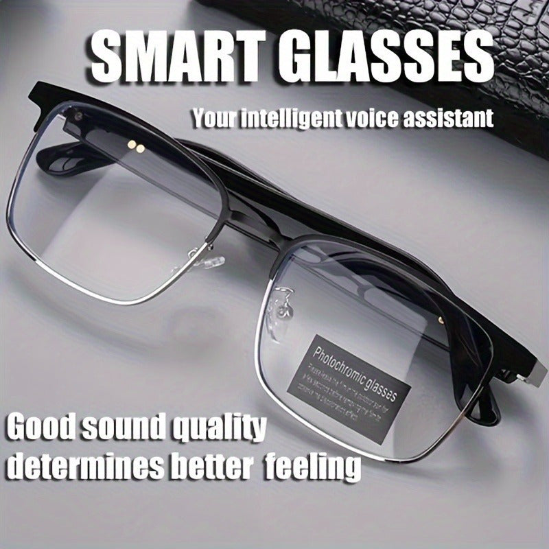 Smart Audio Glasses  Automatic Dimming Lenses Builtin Microphone and Speakers High Definition Voice Calls and HIFI Sound Quality  Unisex Suitable for Sports Driving Fishing and Daily Home Wear Ideal for Holiday Gifts