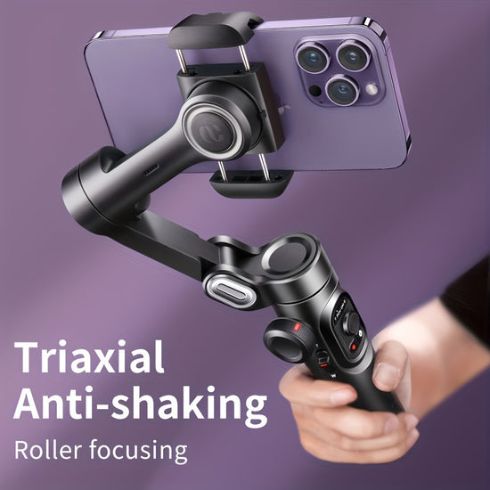 AOCHUAN Smart XE  360degree Rotation Threeaxis Stabilization Antishake RGB Sevencolor Magnetic Fill Light  Foldable Portable Gimbal Stabilizer for Panorama Wide Angle Movie Live Broadcast Timelapse Photography