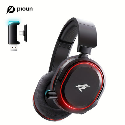 100H Playtime Wireless Gaming Headset KOFIRE UG08 24Ghz Dongle  Wireless 53 71 Surround Sound 100H Playtime Wireless Gaming Headset with Retractable ENC Mic RGB Light Ergonomic Design for PS5 PS4 PC