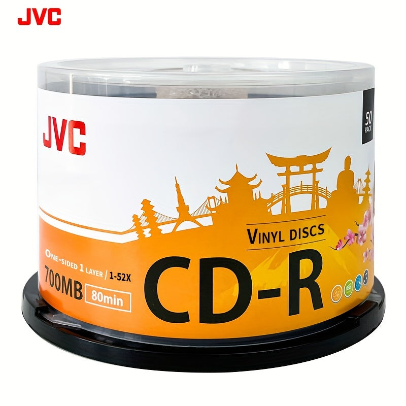 JVCJavier Black Gum Music Disc CDR 52 Speed 700M Blank DiscDiscBurner